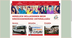 Desktop Screenshot of kjr-unterallgaeu.de